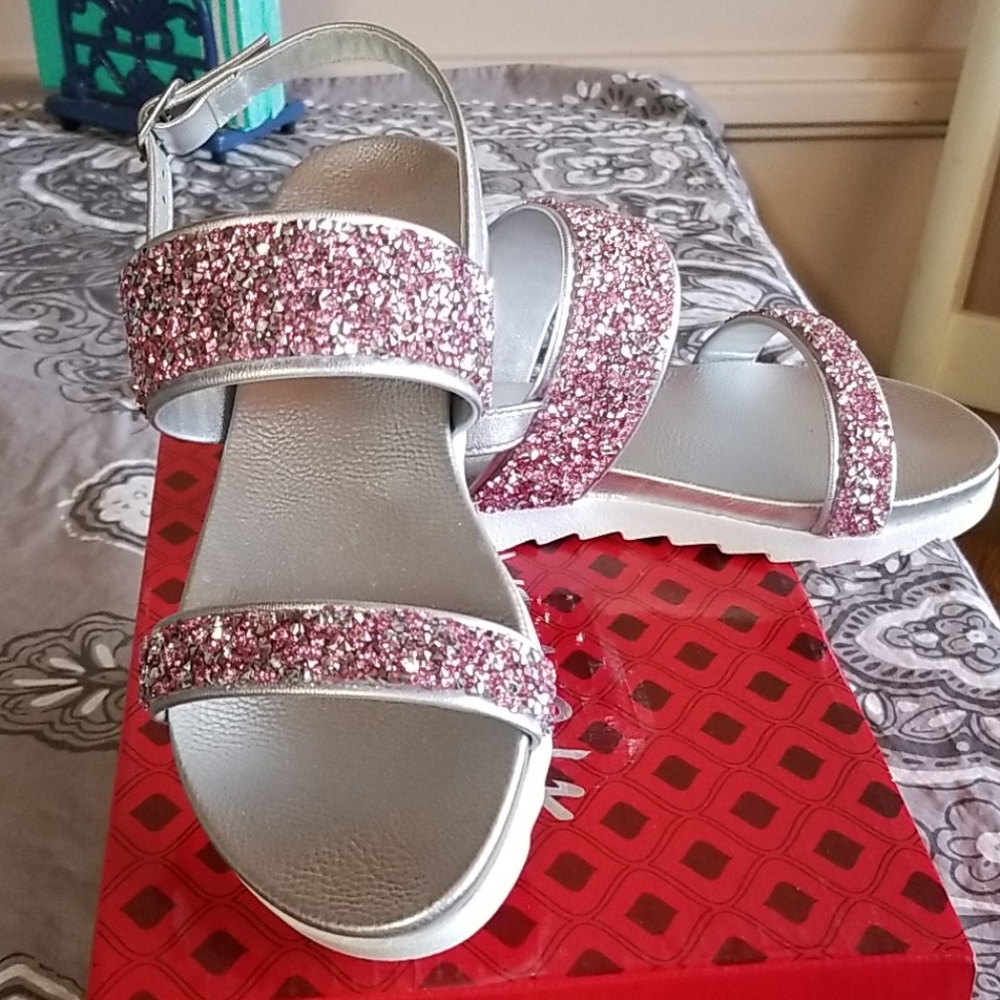 HOTCAKES Pink Sparkle Sandals